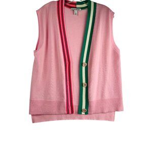 Autumn Cashmere women’s sleeveless cardigan oversized